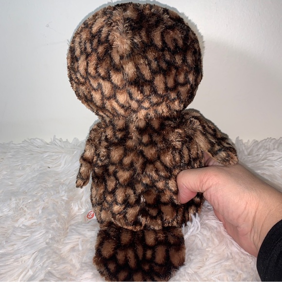 TY Beanie Baby TySilk Beanie Owl Sammy Plush 2010 10” - Picture 3 of 7